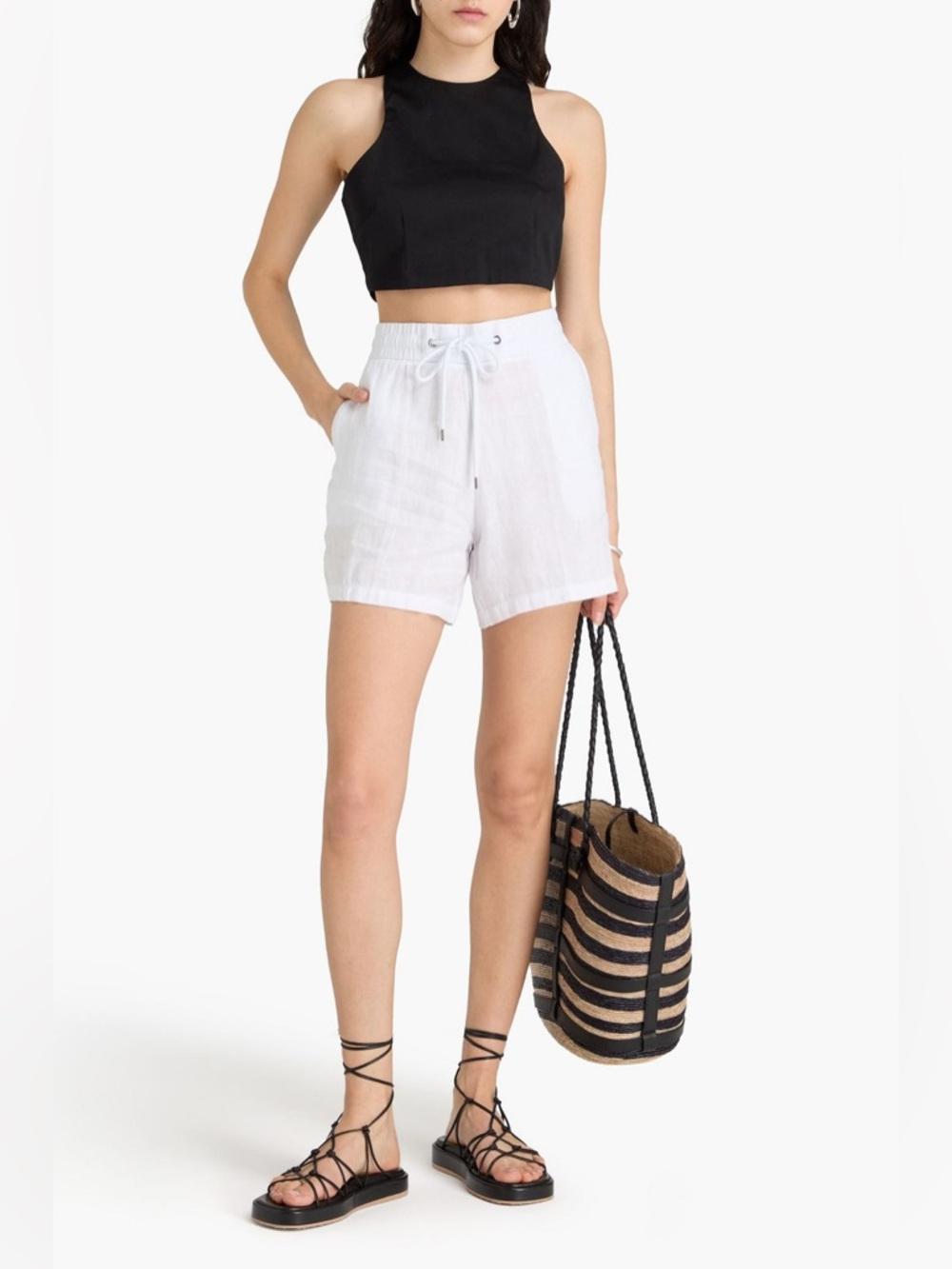 JAMES PERSE Linen Shorts